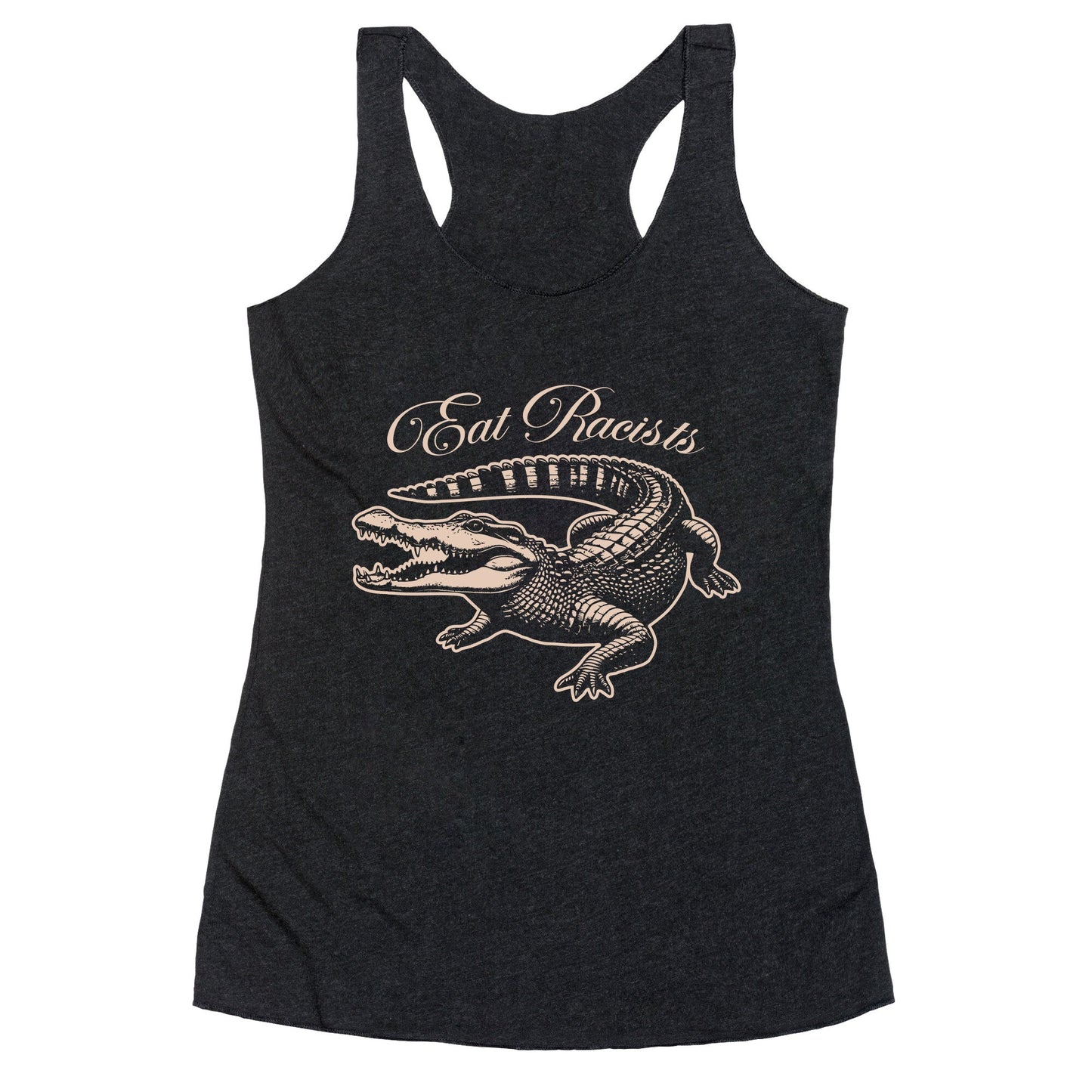 Eat Racists Racerback Tank