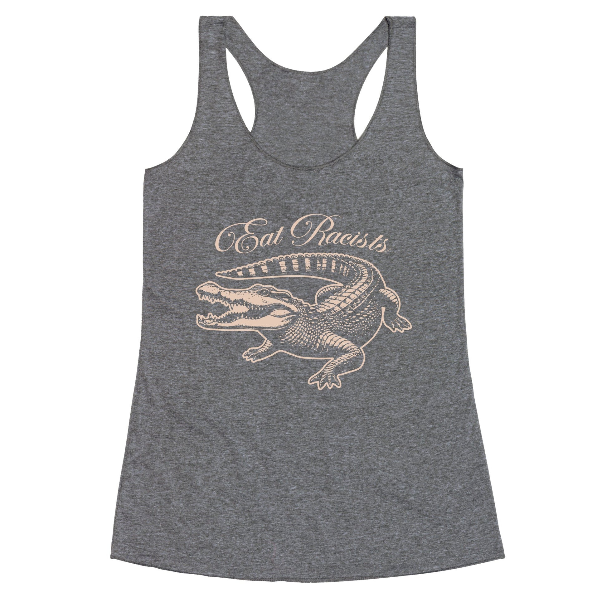 Eat Racists Racerback Tank