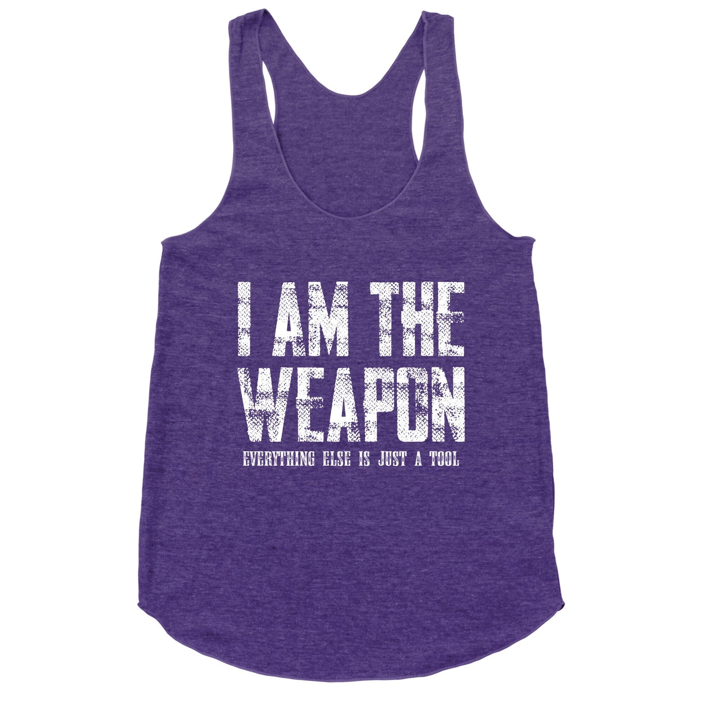 I Am The Weapon Racerback Tank