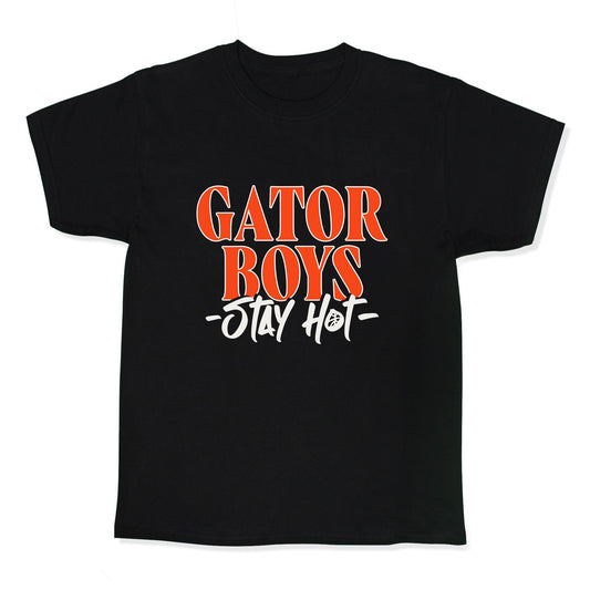 Gator Boys Stay Hot Florida Basketball Kids Tee