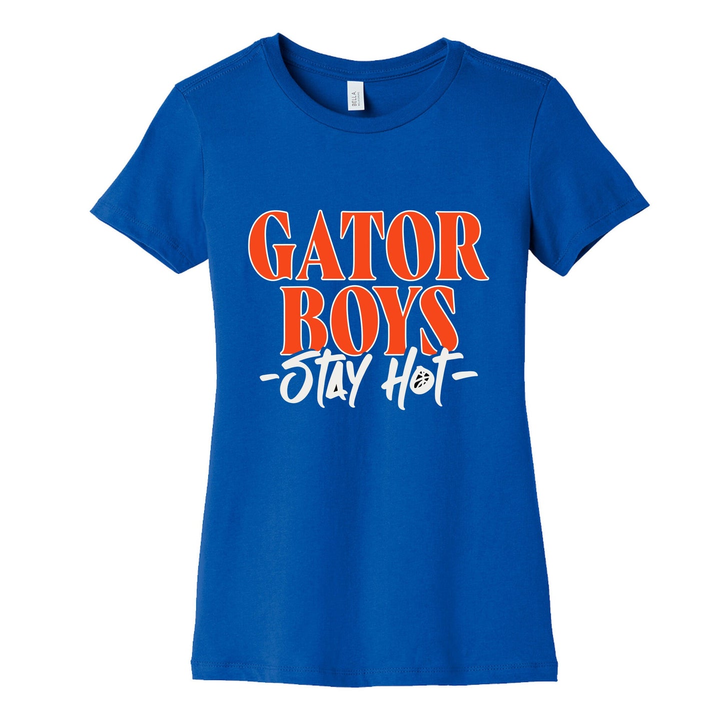 Gator Boys Stay Hot Florida Basketball Womens Cotton Tee