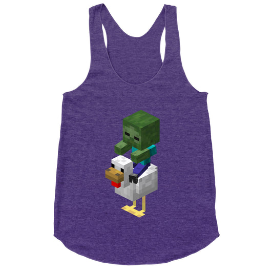 Chicken Jockey Racerback Tank