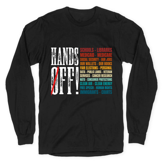 Hands Off Trump Protest Longsleeve Tee