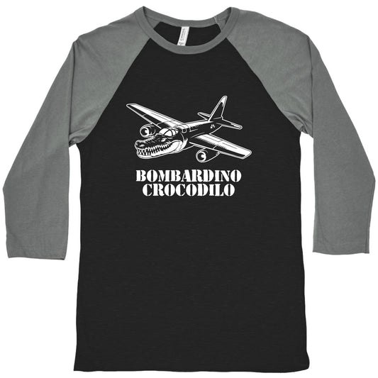 Bombardino Crocodilo Baseball Tee