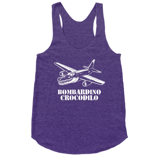 Bombardino Crocodilo Racerback Tank