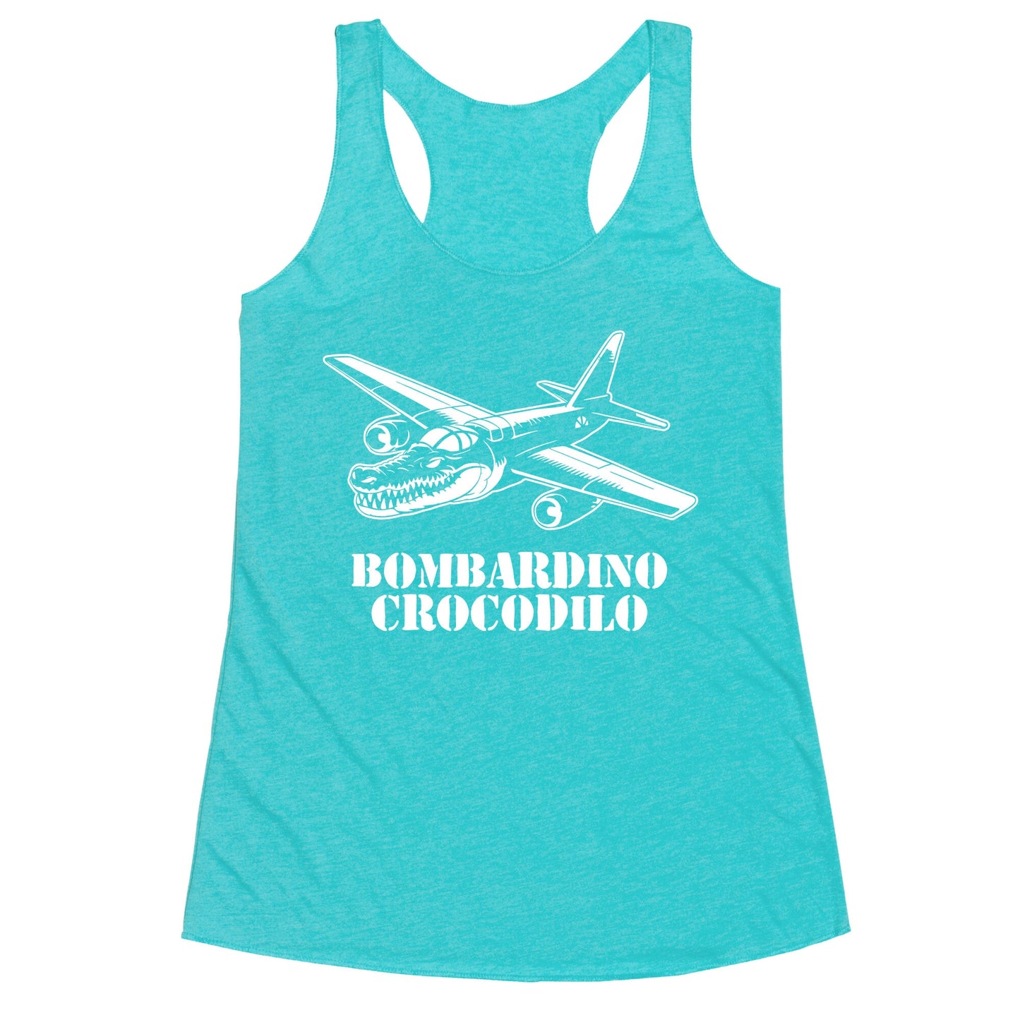 Bombardino Crocodilo Racerback Tank