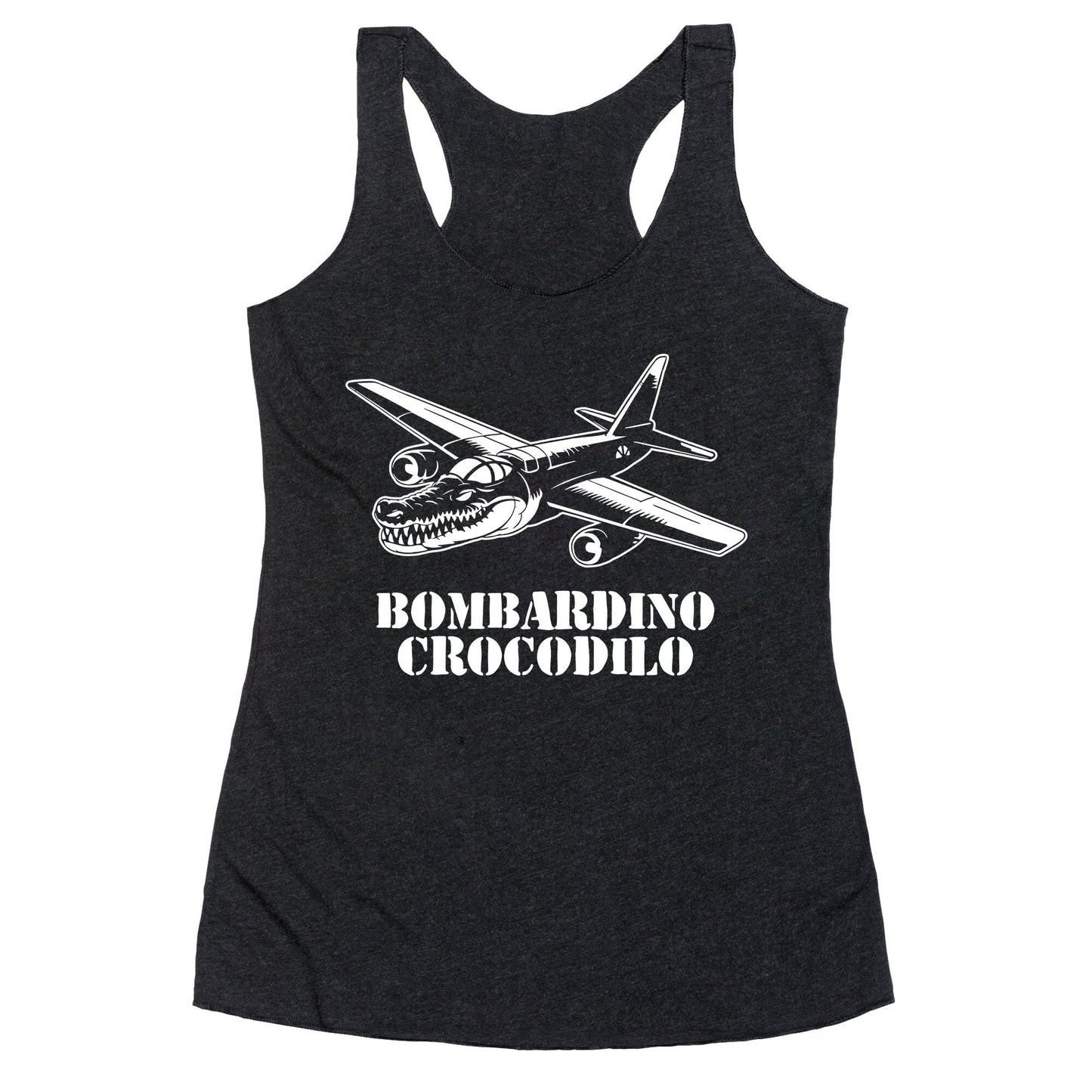 Bombardino Crocodilo Racerback Tank