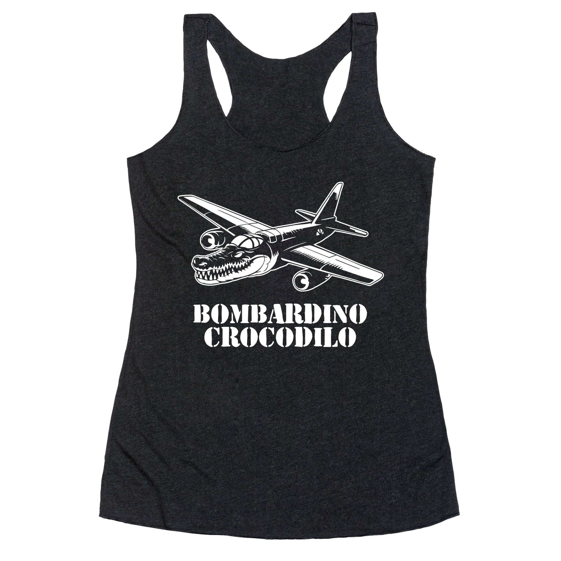 Bombardino Crocodilo Racerback Tank