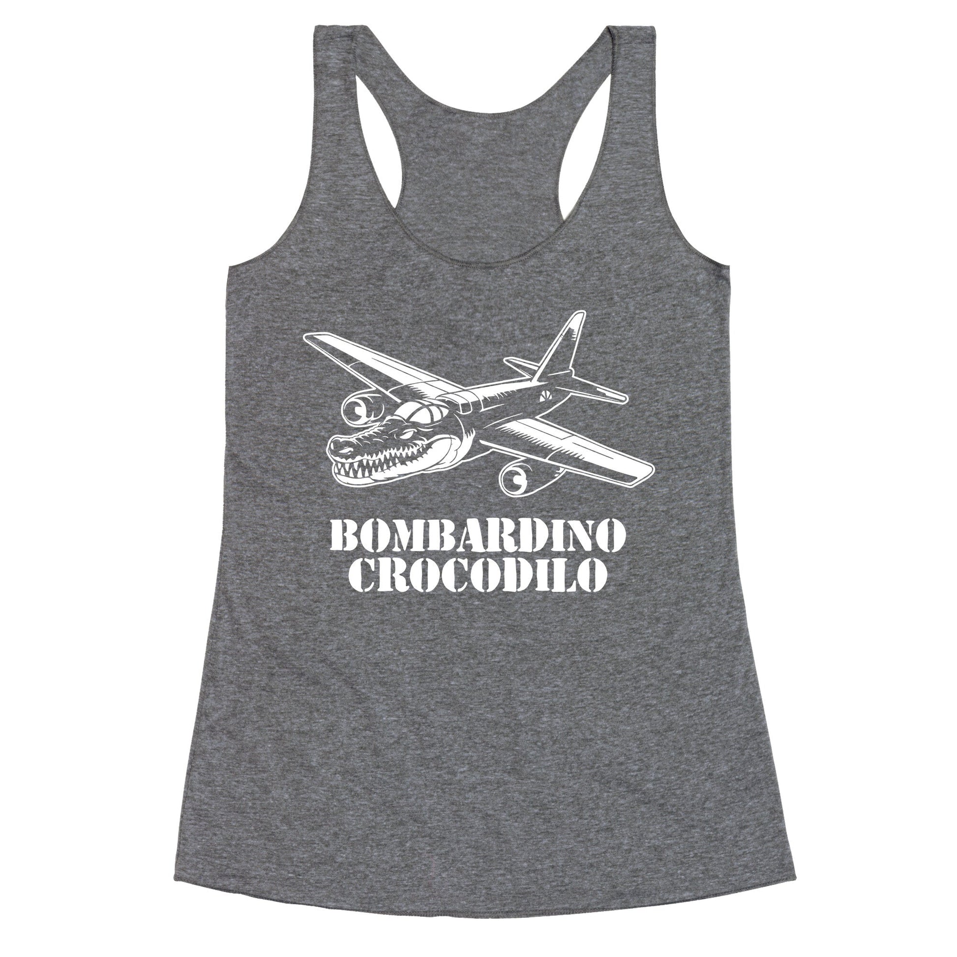 Bombardino Crocodilo Racerback Tank