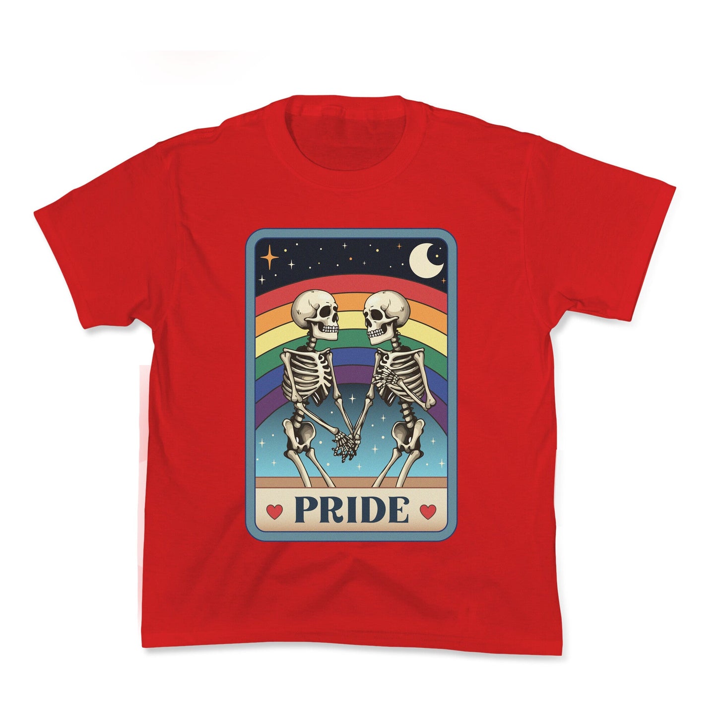 Rainbow Pride Tarot Card Kids Tee