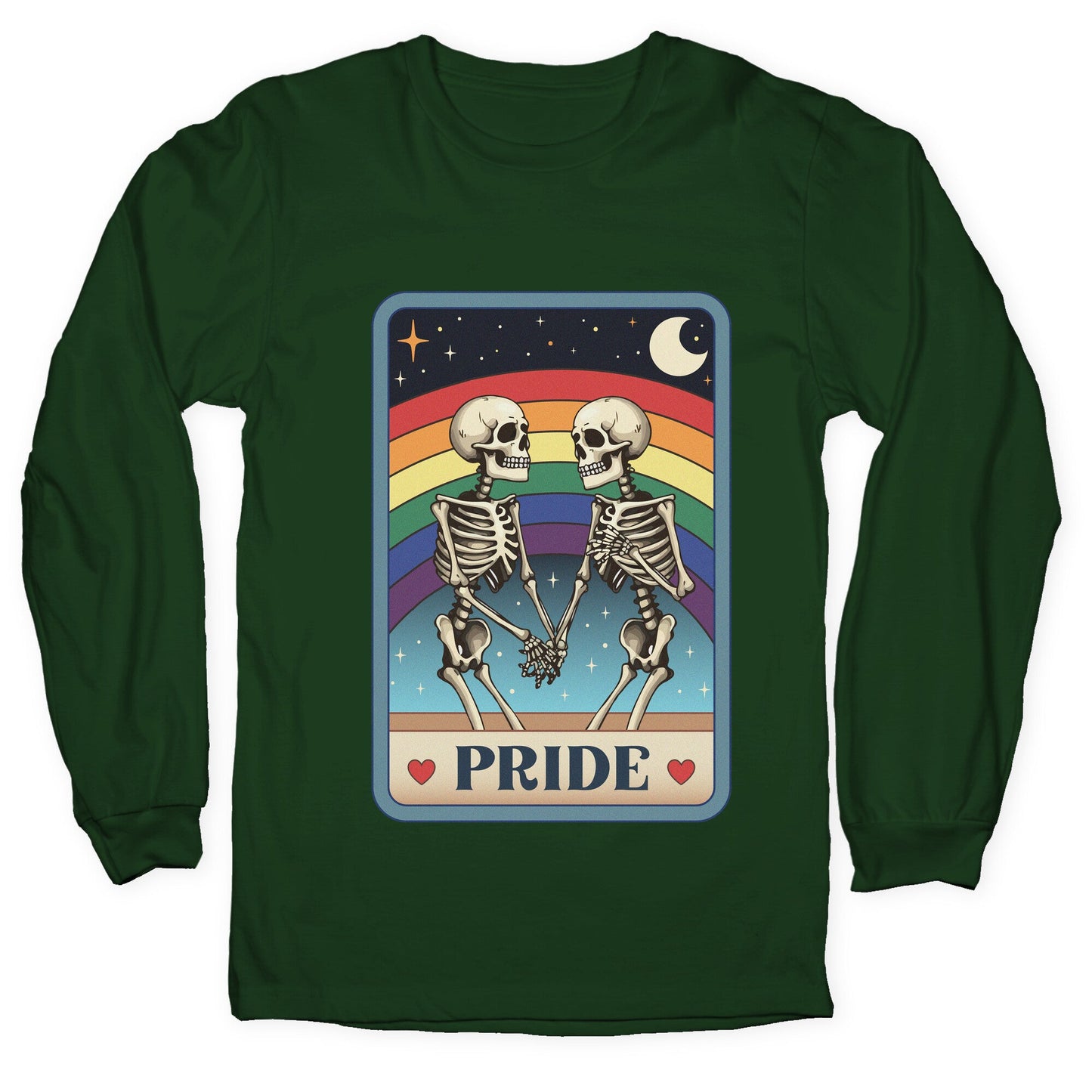 Rainbow Pride Tarot Card Longsleeve Tee