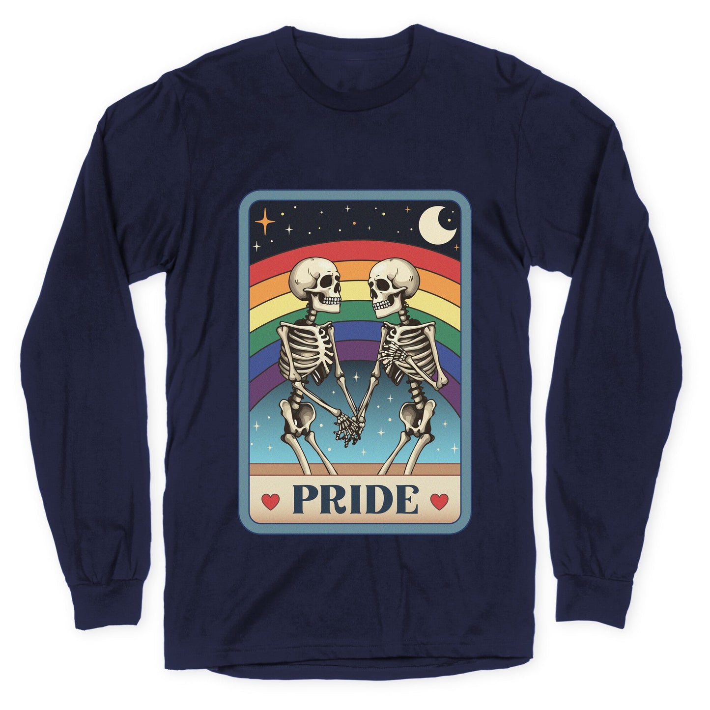 Rainbow Pride Tarot Card Longsleeve Tee