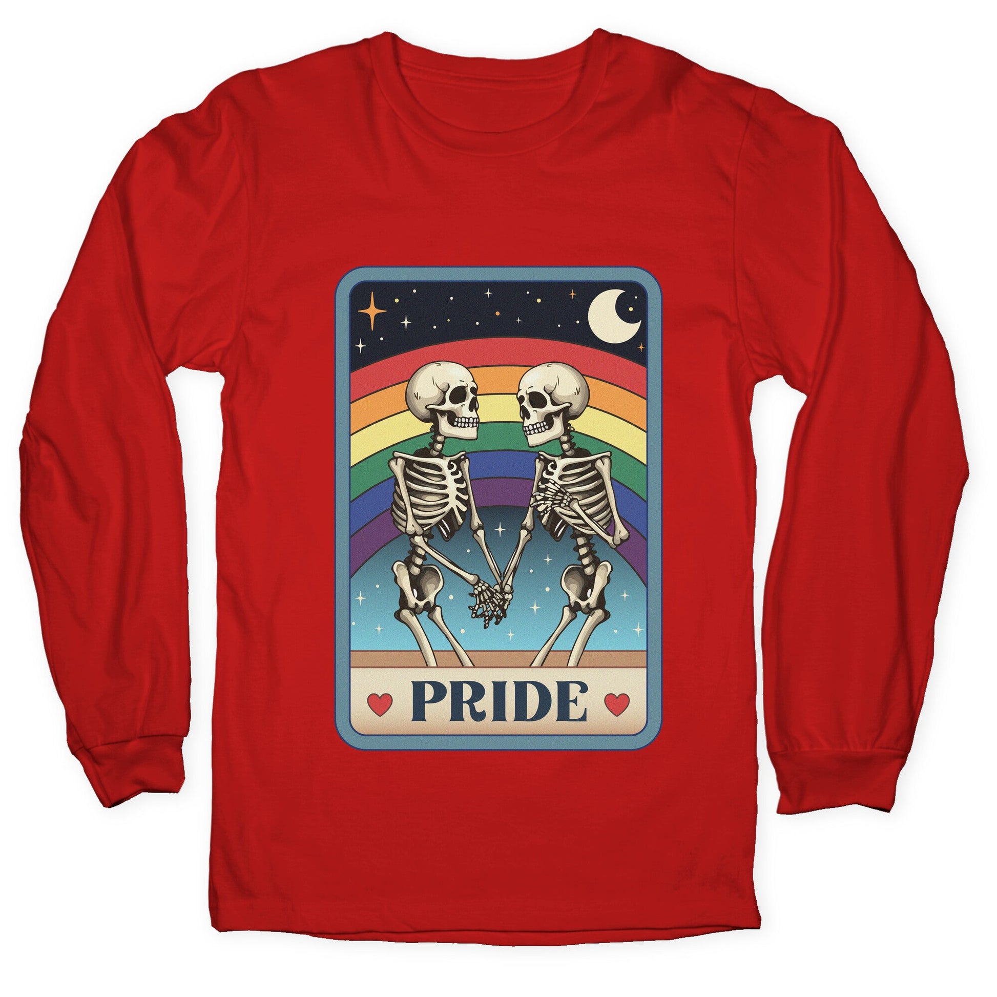Rainbow Pride Tarot Card Longsleeve Tee