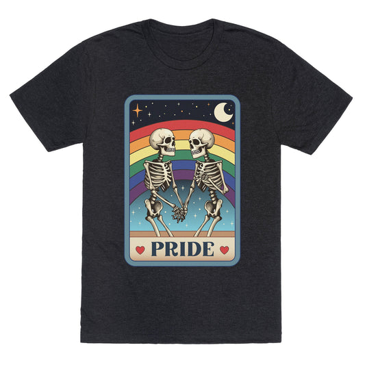 Rainbow Pride Tarot Card Unisex Triblend Tee