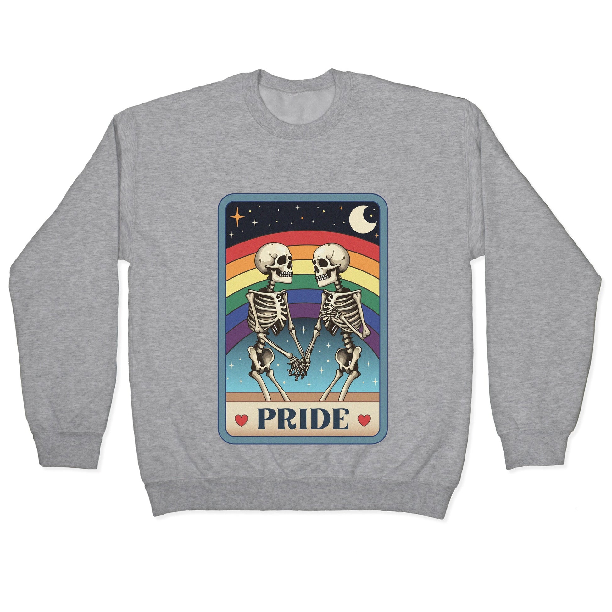 Rainbow Pride Tarot Card Crewneck Sweatshirt