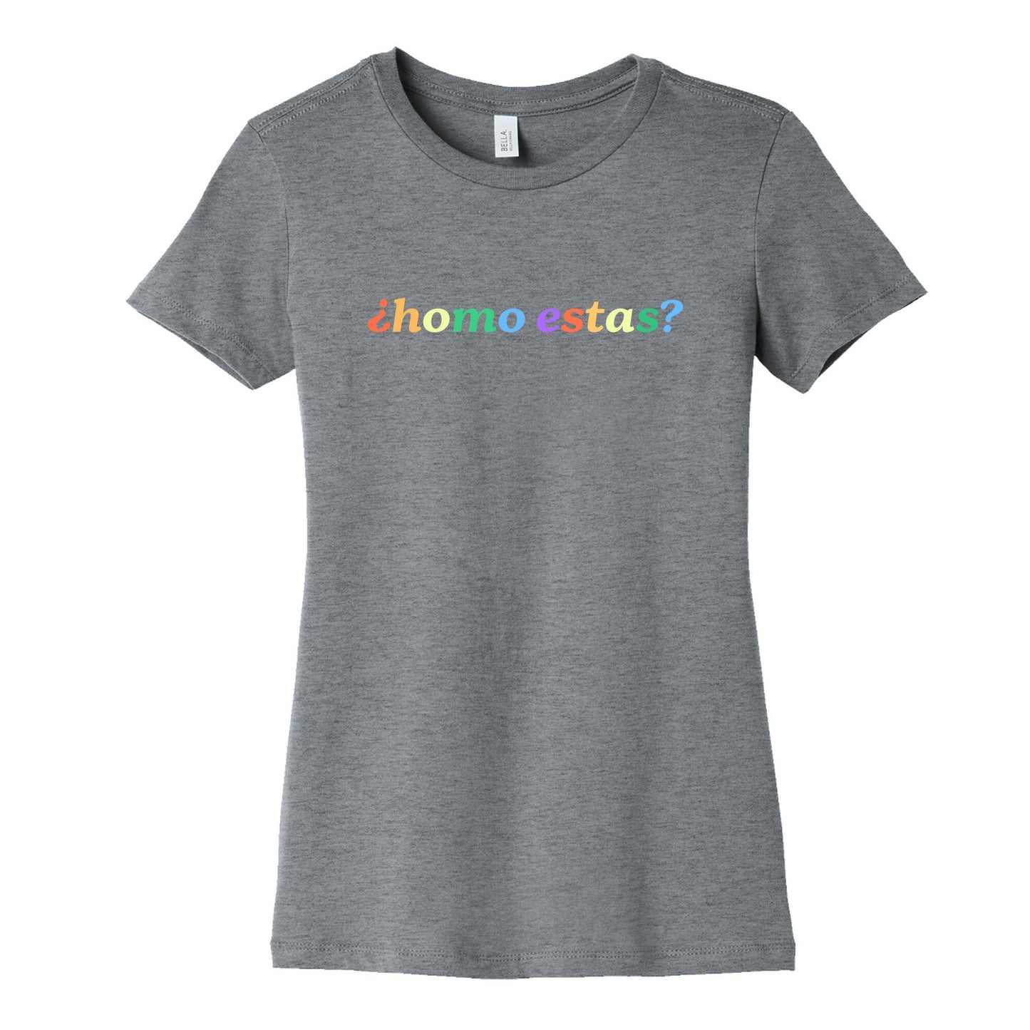 Homo Estas Rainbow Womens Cotton Tee