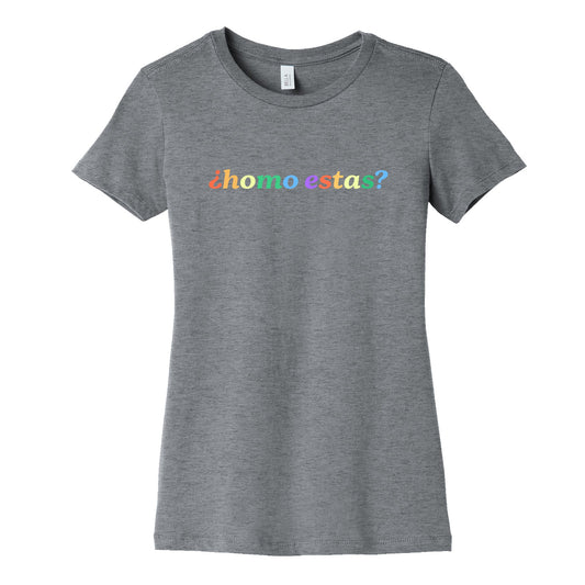 Homo Estas Rainbow Womens Cotton Tee