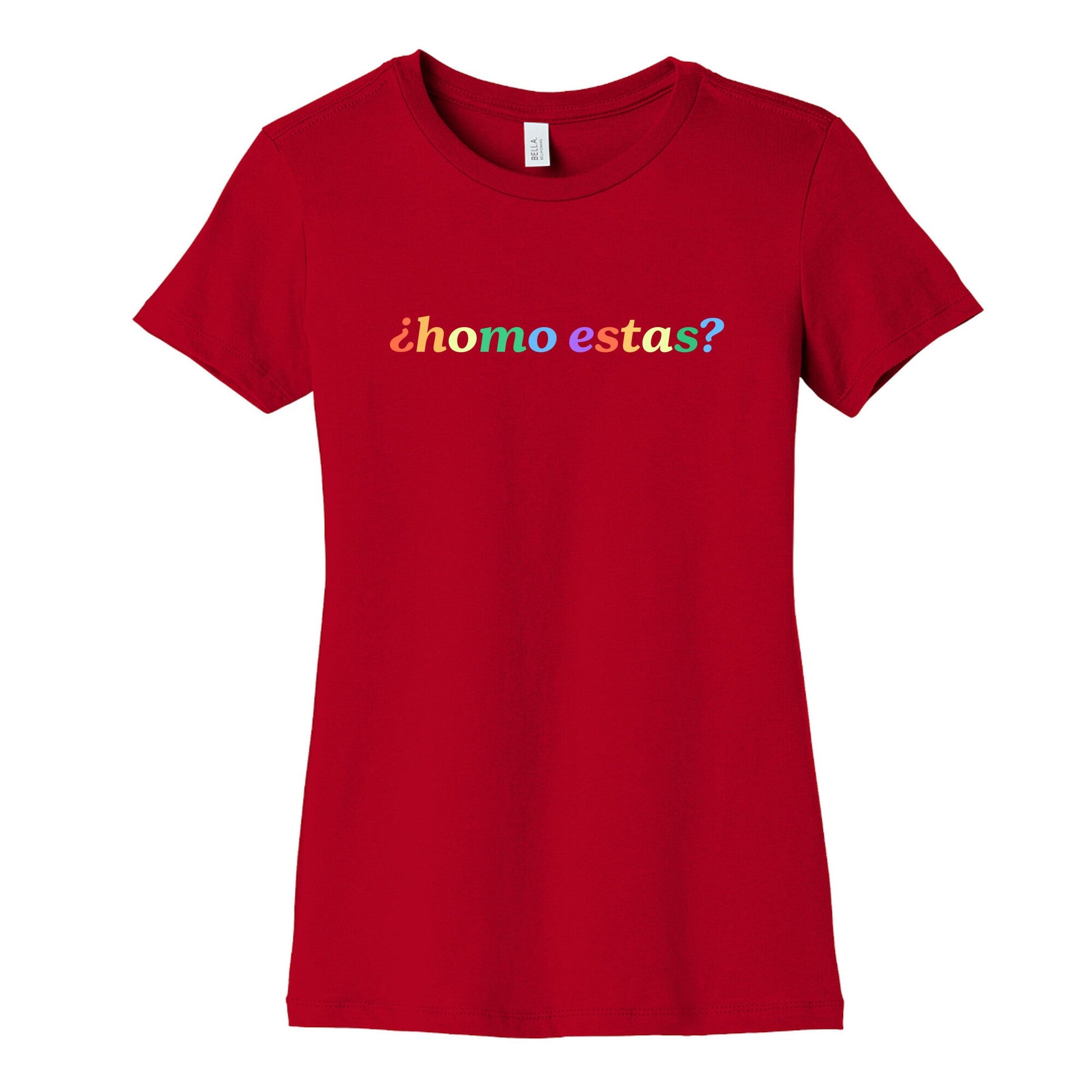 Homo Estas Rainbow Womens Cotton Tee