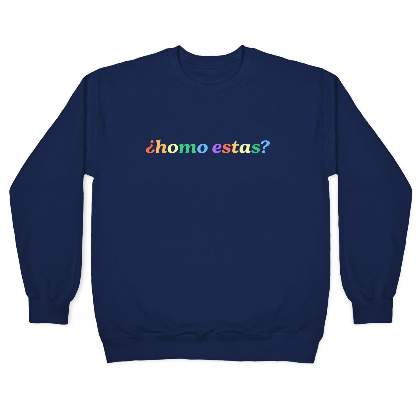 Homo Estas Rainbow Crewneck Sweatshirt