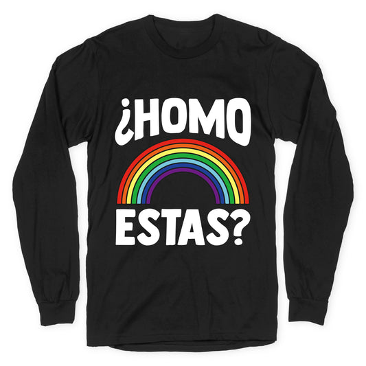 Homo Estas Rainbow Pride Longsleeve Tee