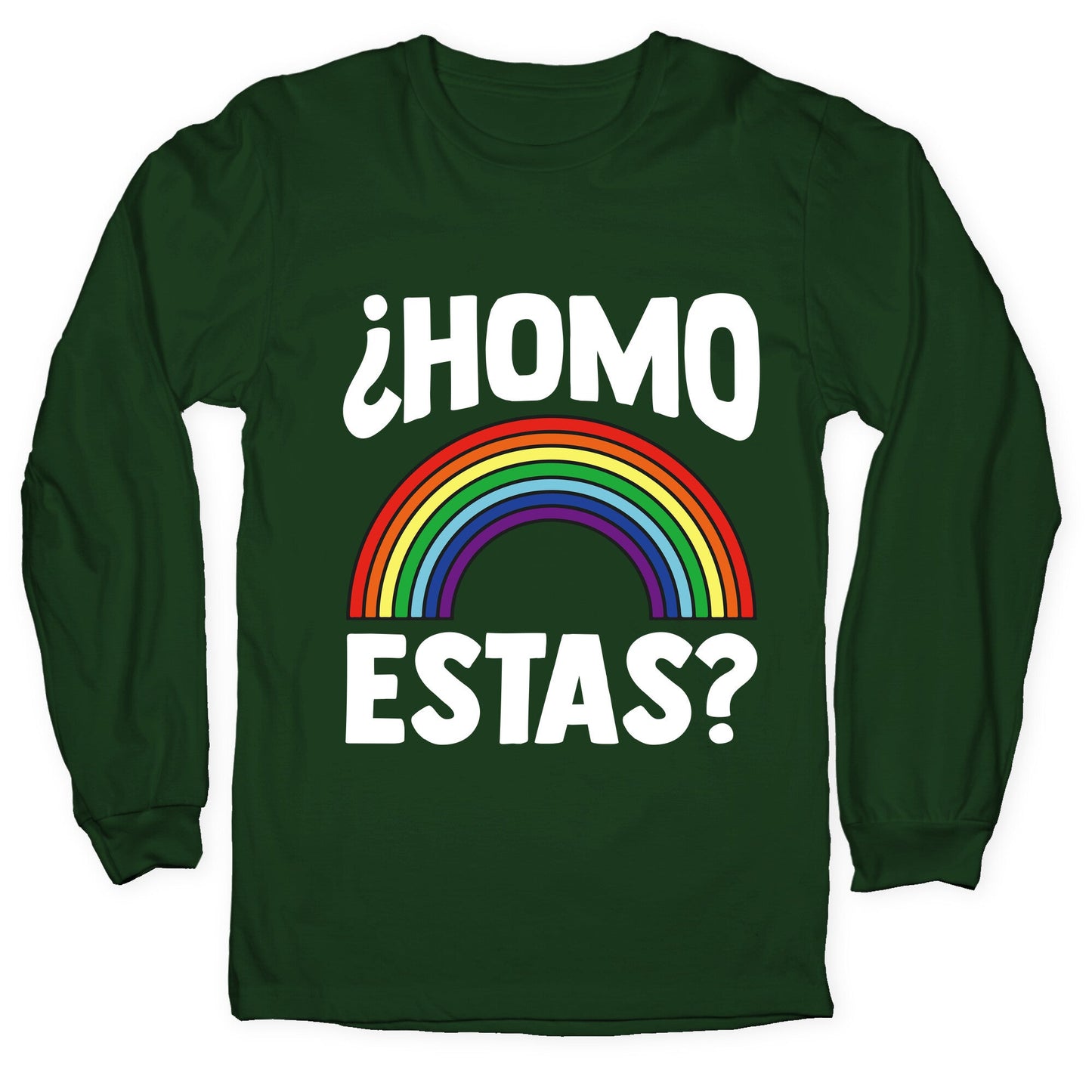 Homo Estas Rainbow Pride Longsleeve Tee
