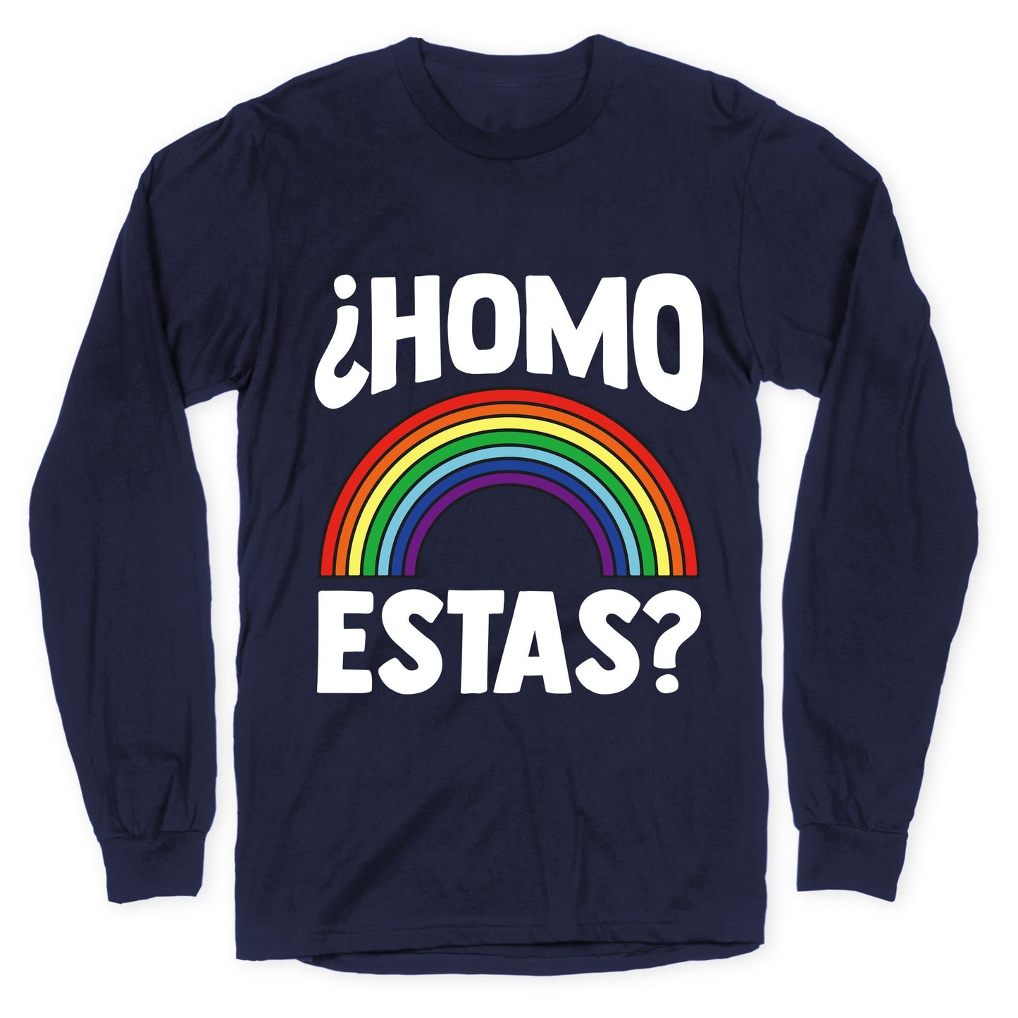 Homo Estas Rainbow Pride Longsleeve Tee