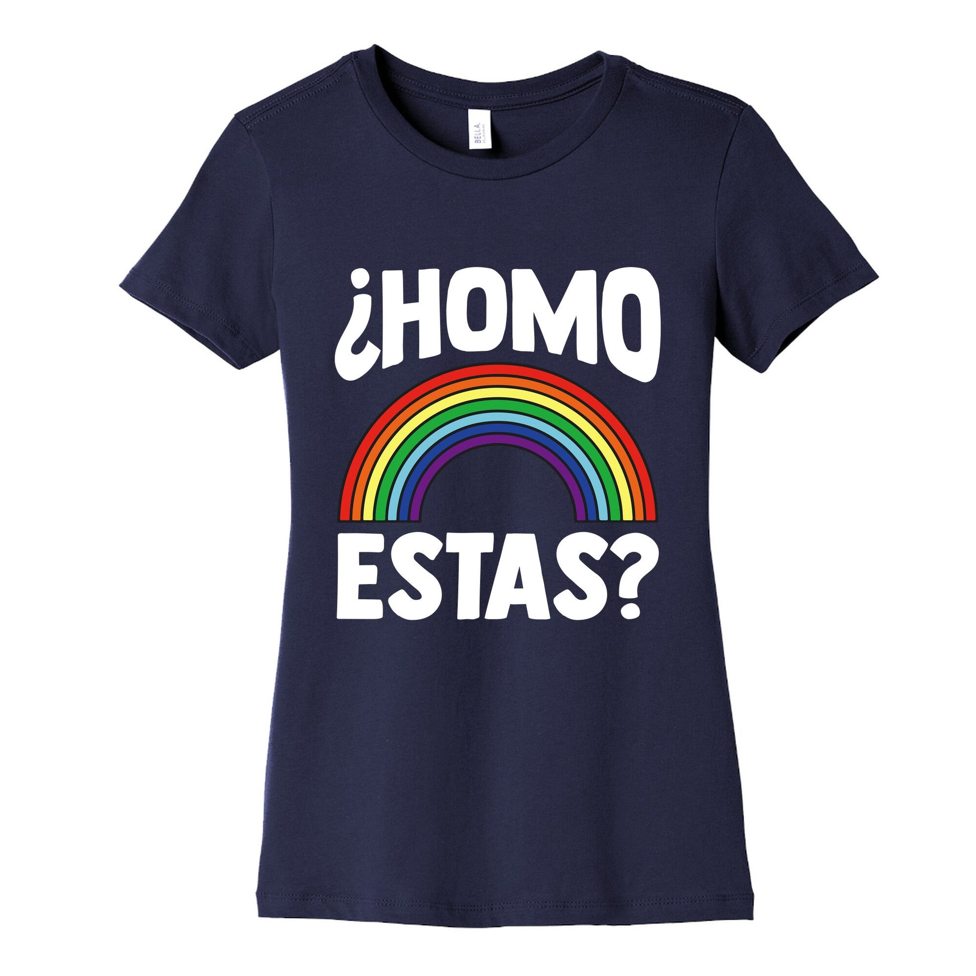 Homo Estas Rainbow Pride Womens Cotton Tee