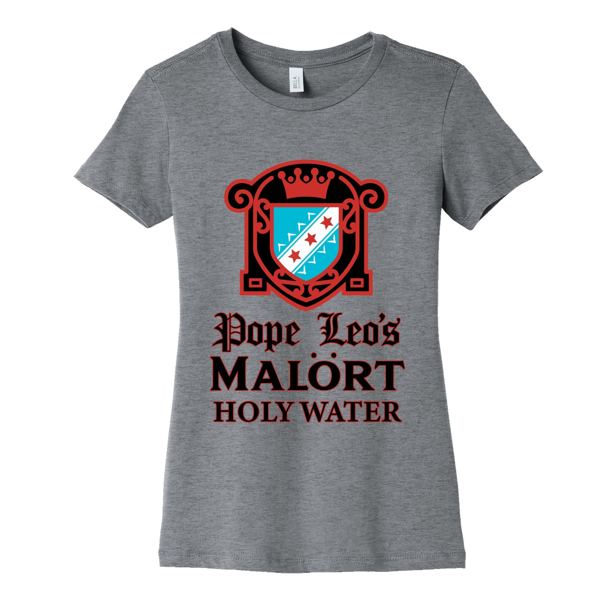 Pope Leo Holy Water Womens Cotton Tee