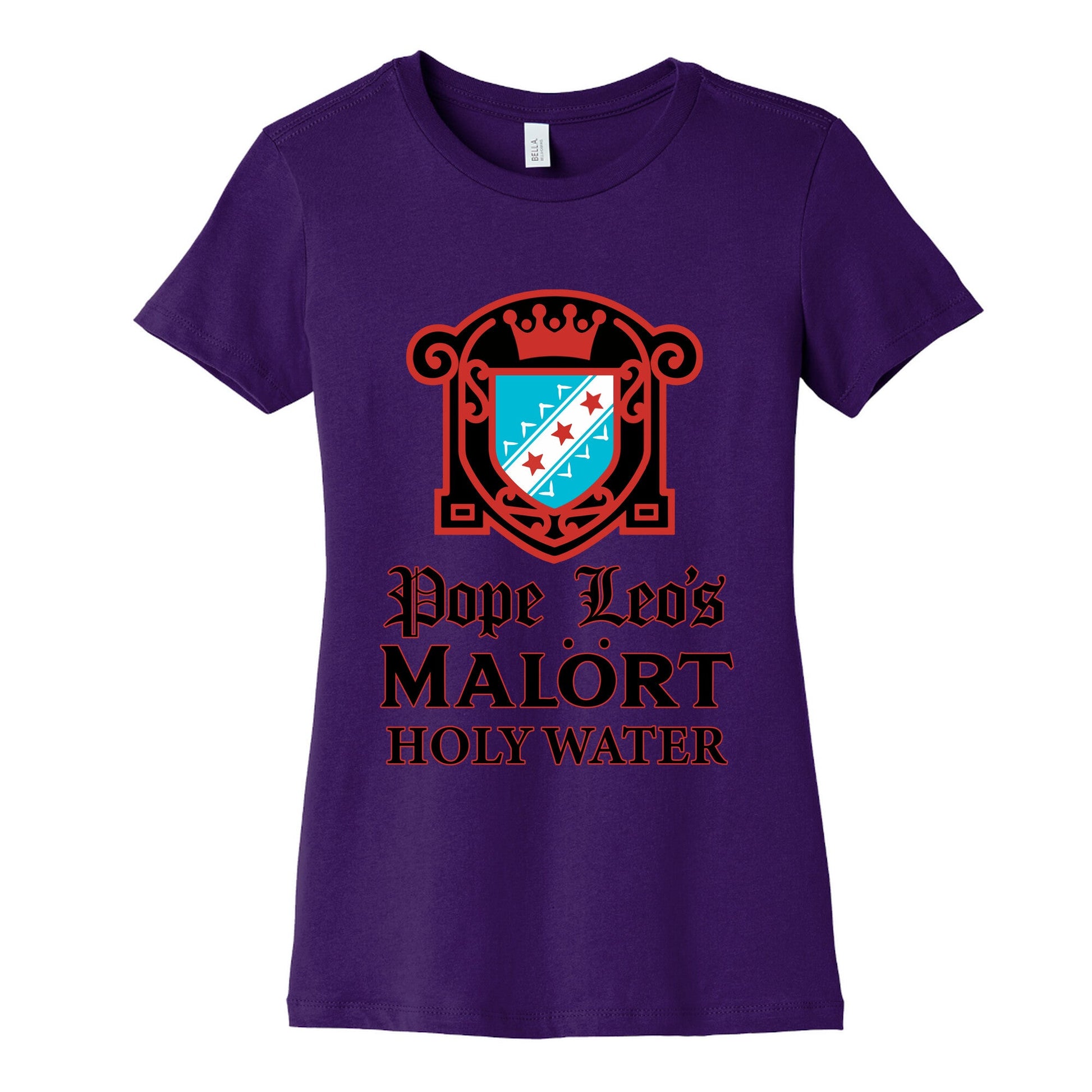 Pope Leo Holy Water Womens Cotton Tee