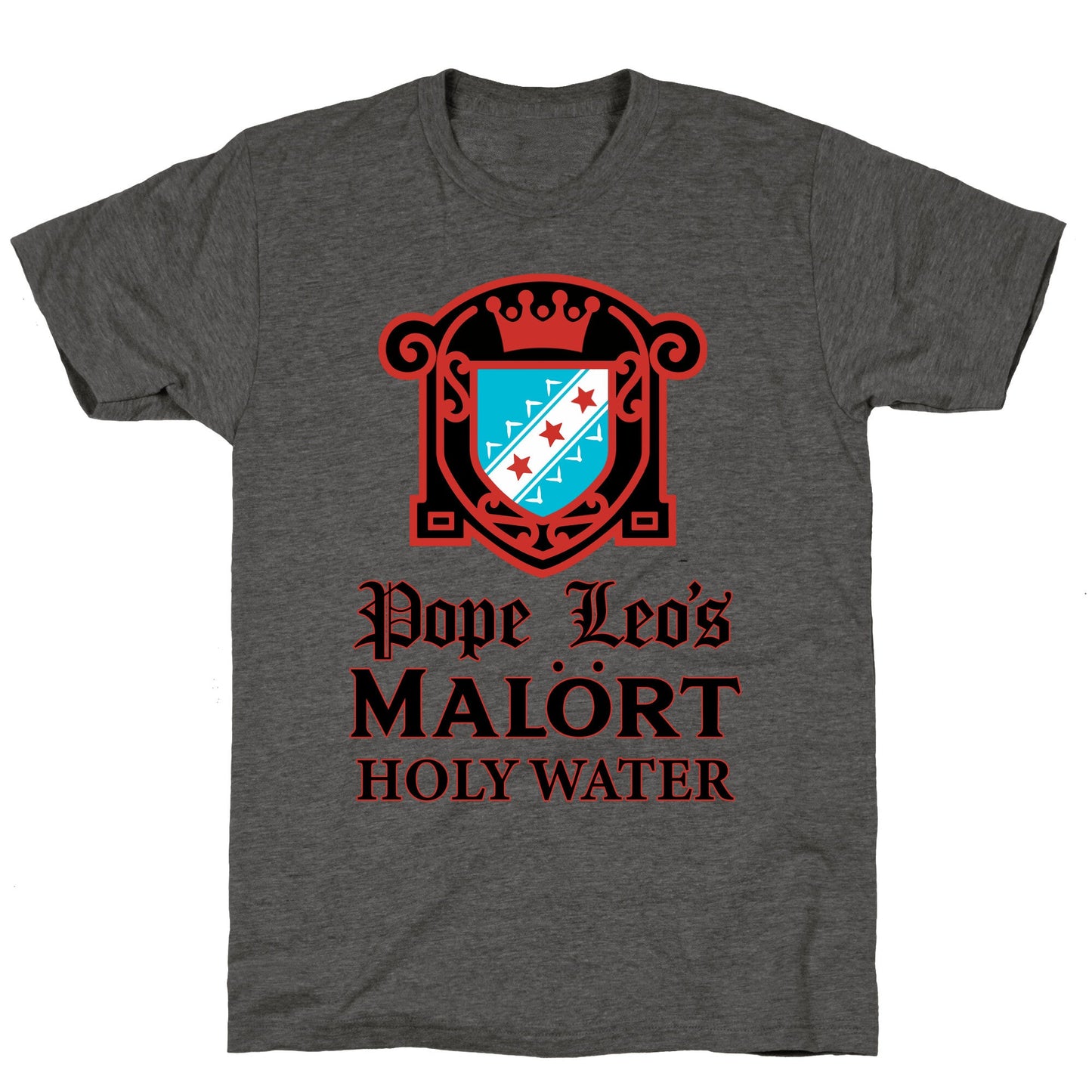 Pope Leo Holy Water Unisex Triblend Tee