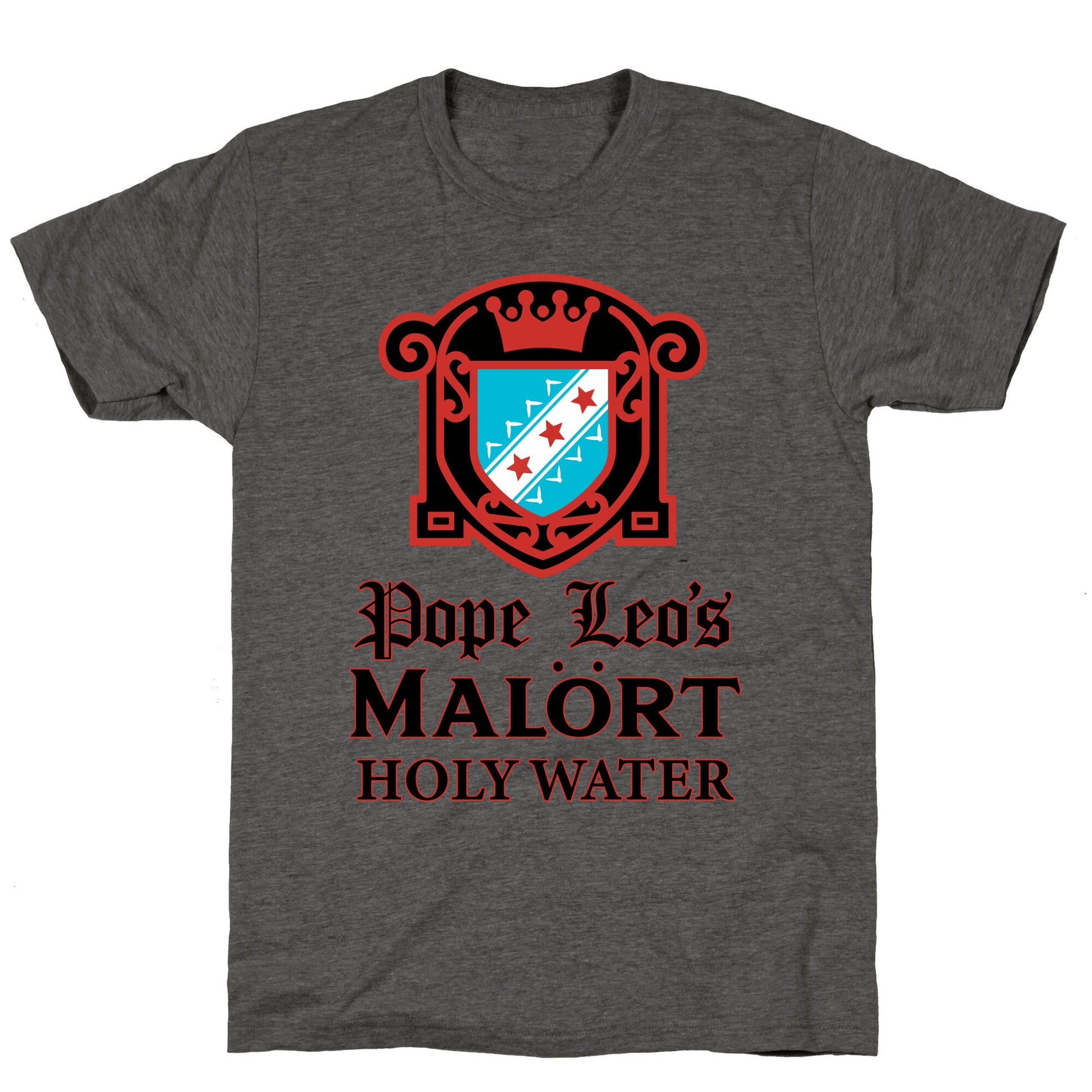 Pope Leo Holy Water Unisex Triblend Tee