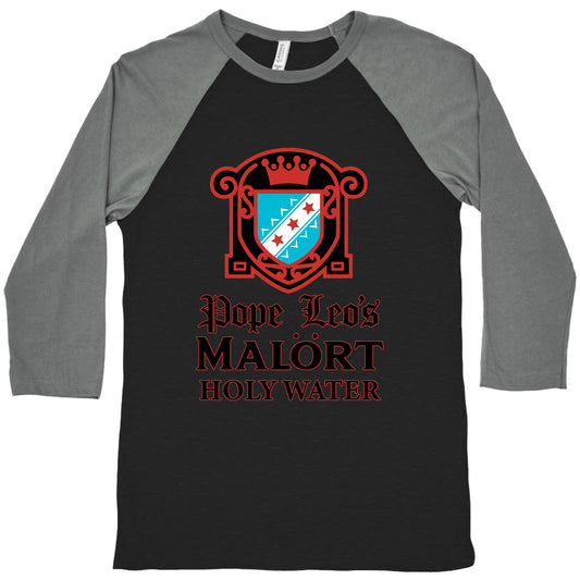 Pope Leo Holy Water Baseball Tee