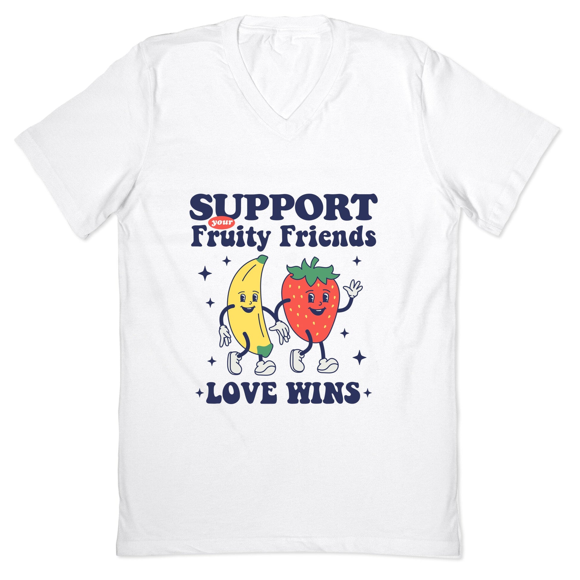Support Your Fruity Friends Pride V-Neck
