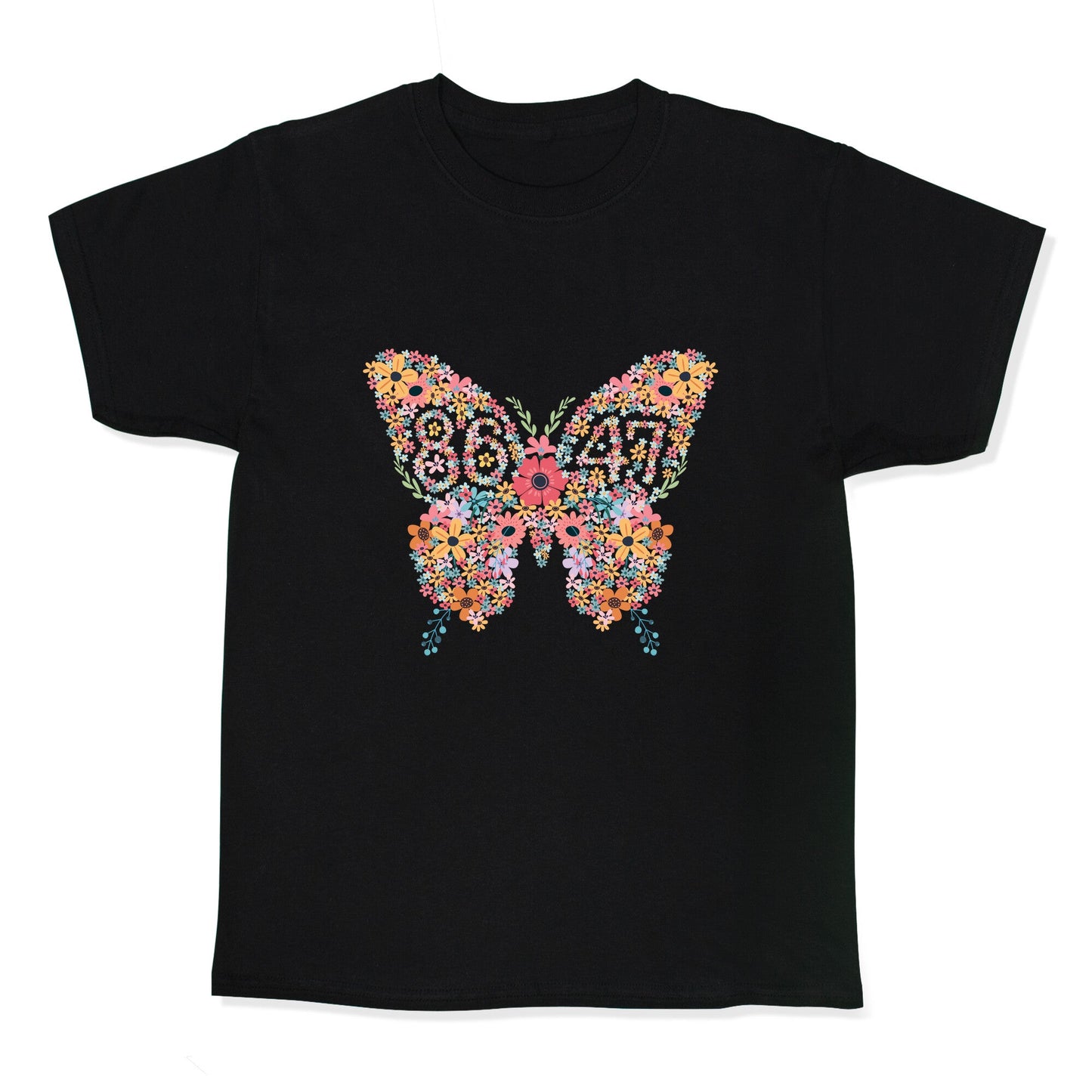 8647 Anti Trump Butterfly Kids Tee