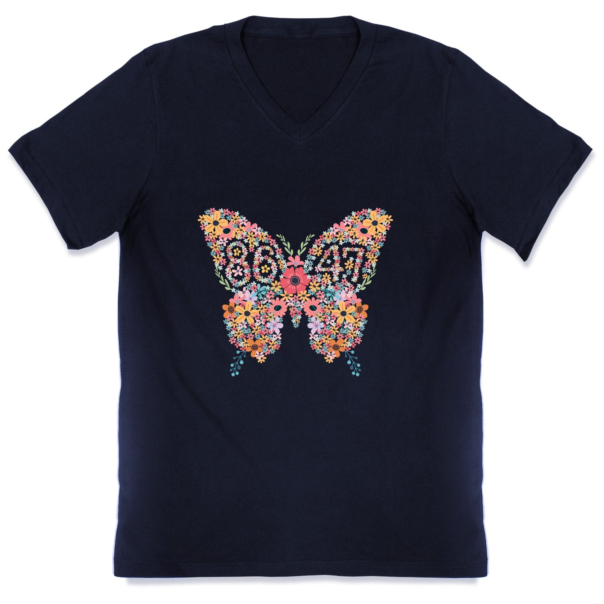 8647 Anti Trump Butterfly V-Neck