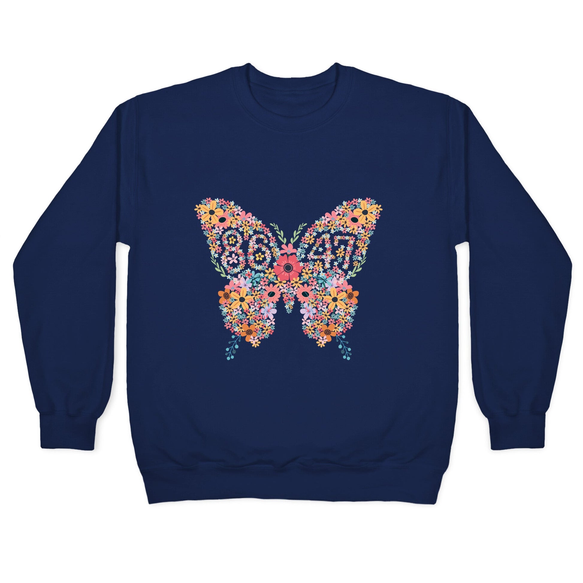 8647 Anti Trump Butterfly Crewneck Sweatshirt