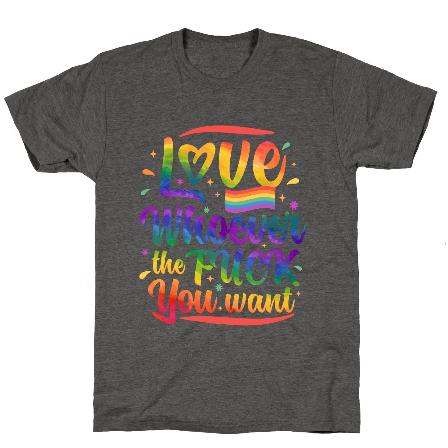 Love Whoever The F You Want Unisex Triblend Tee