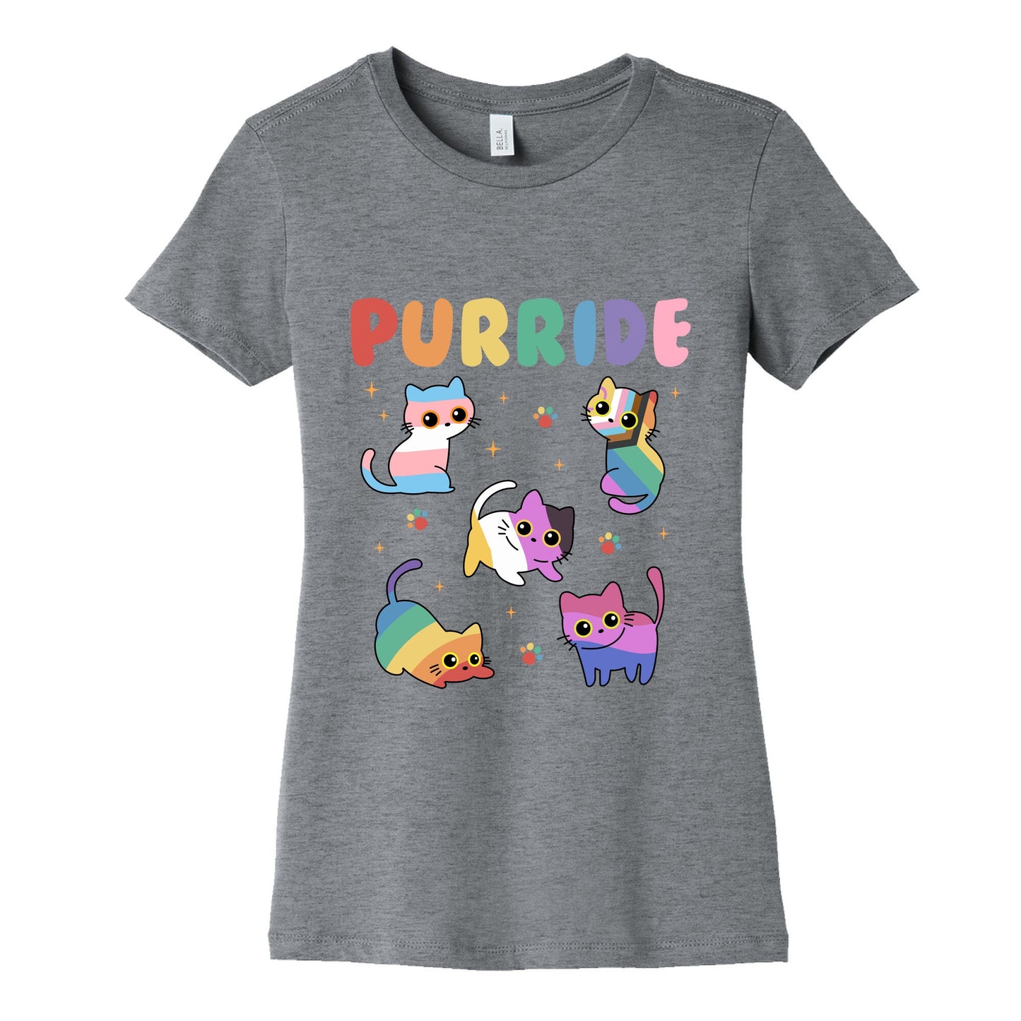 Purride Cats Pride Womens Cotton Tee