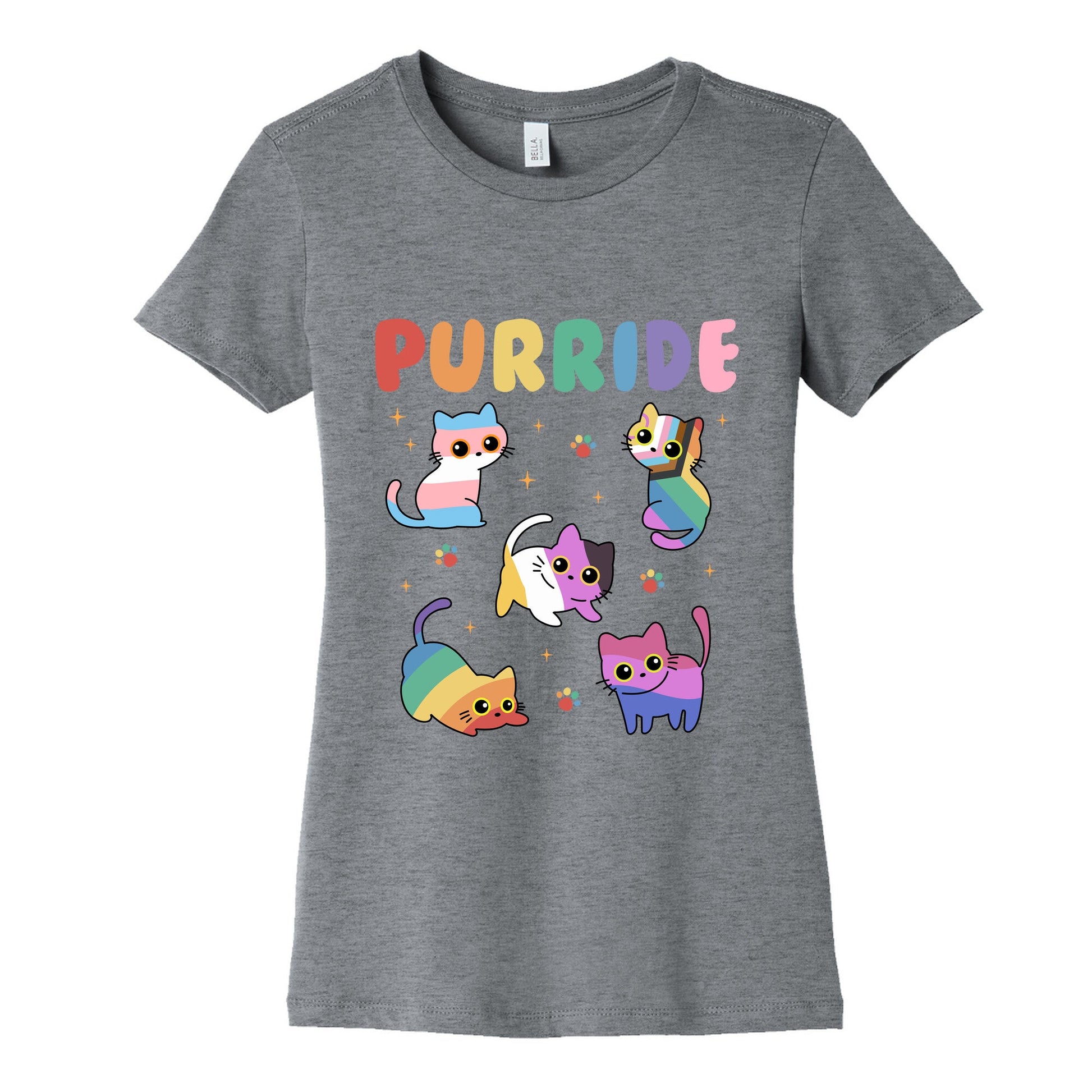Purride Cats Pride Womens Cotton Tee