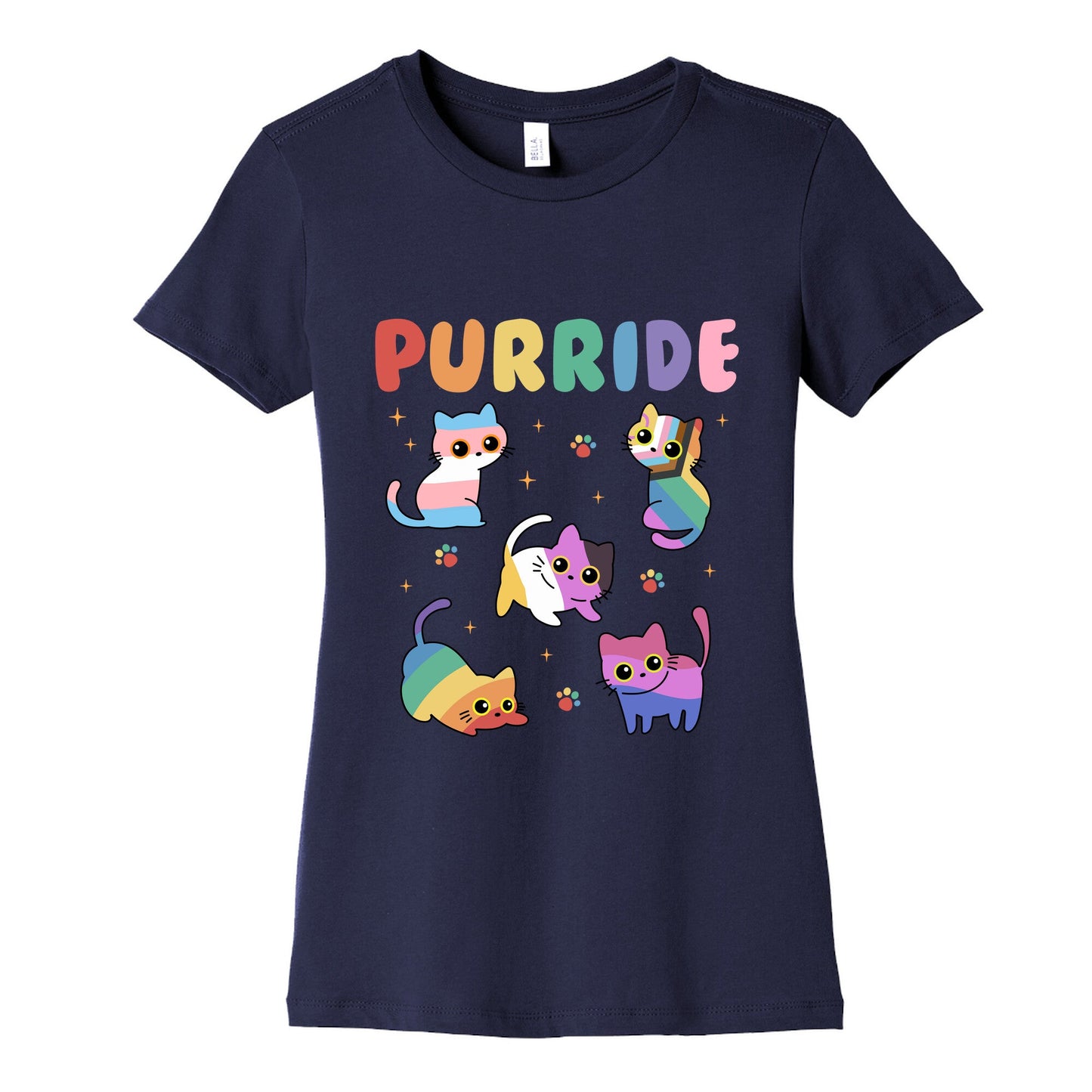 Purride Cats Pride Womens Cotton Tee
