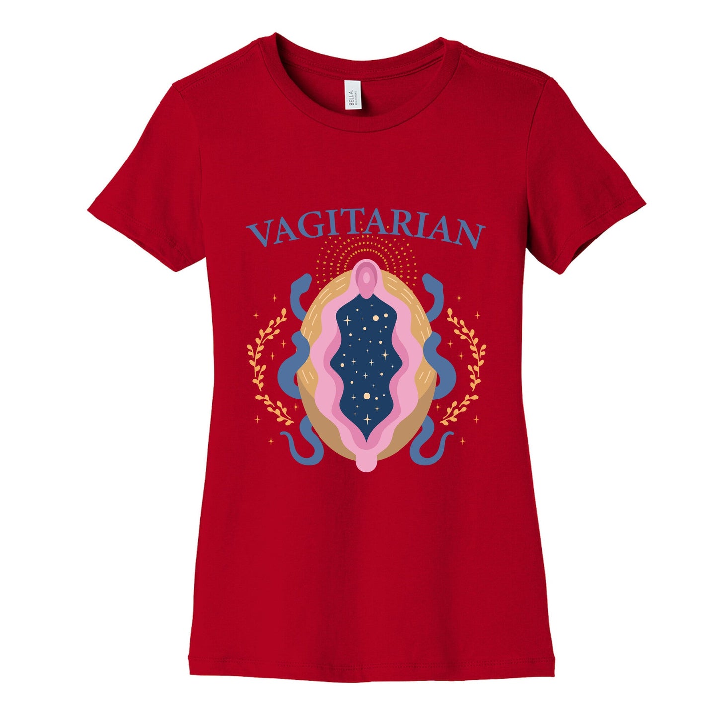 Vagitarian Lesbian Pride Womens Cotton Tee