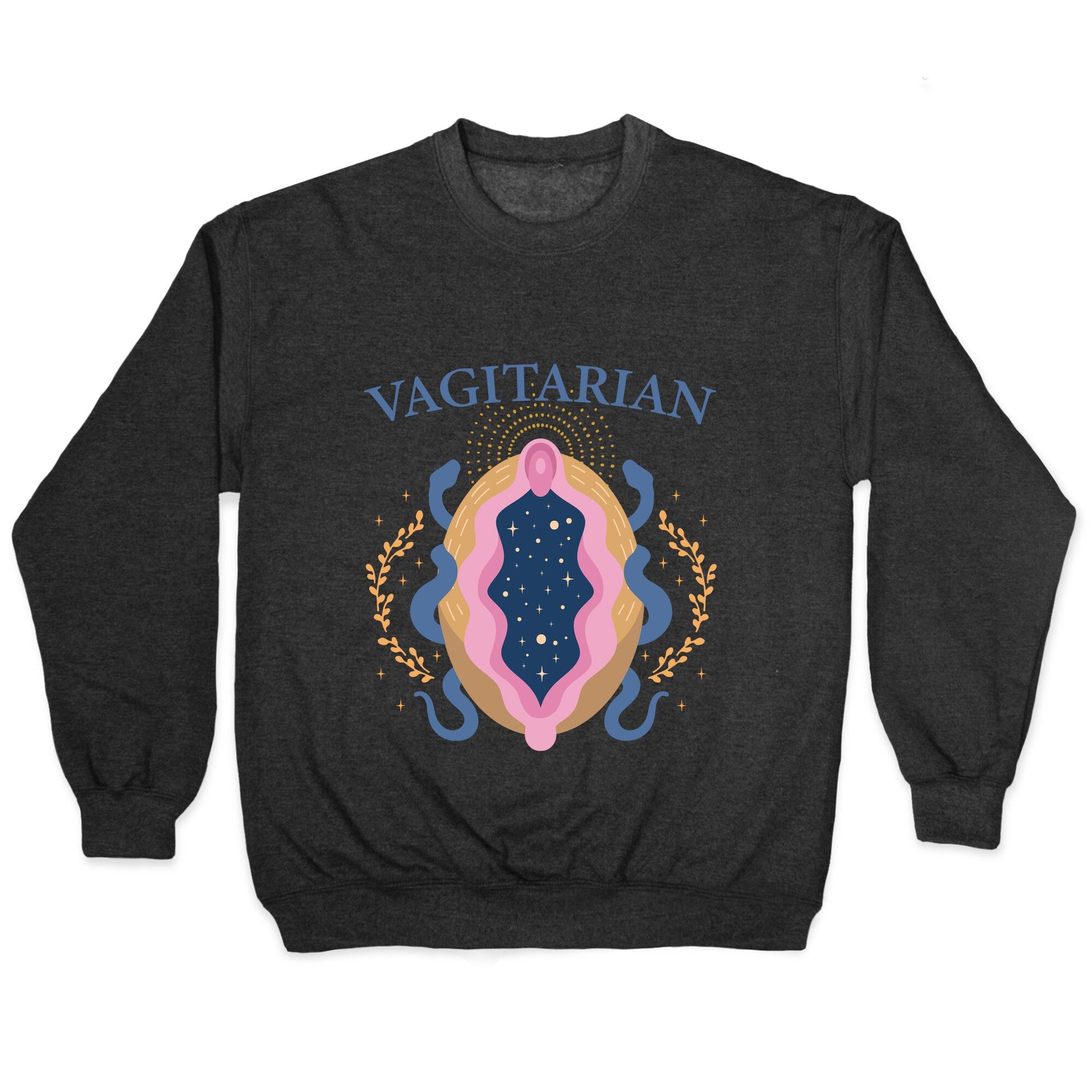 Vagitarian Lesbian Pride Crewneck Sweatshirt