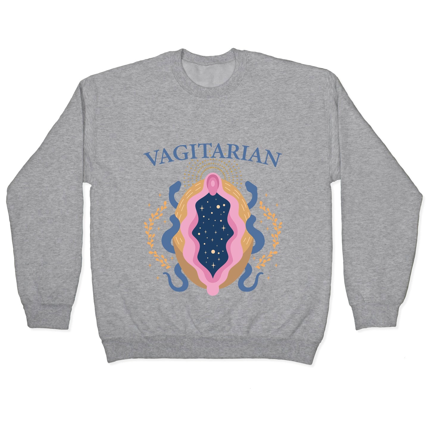 Vagitarian Lesbian Pride Crewneck Sweatshirt