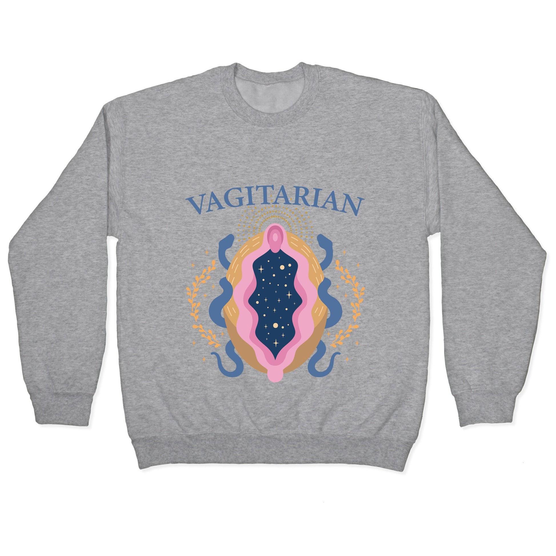 Vagitarian Lesbian Pride Crewneck Sweatshirt