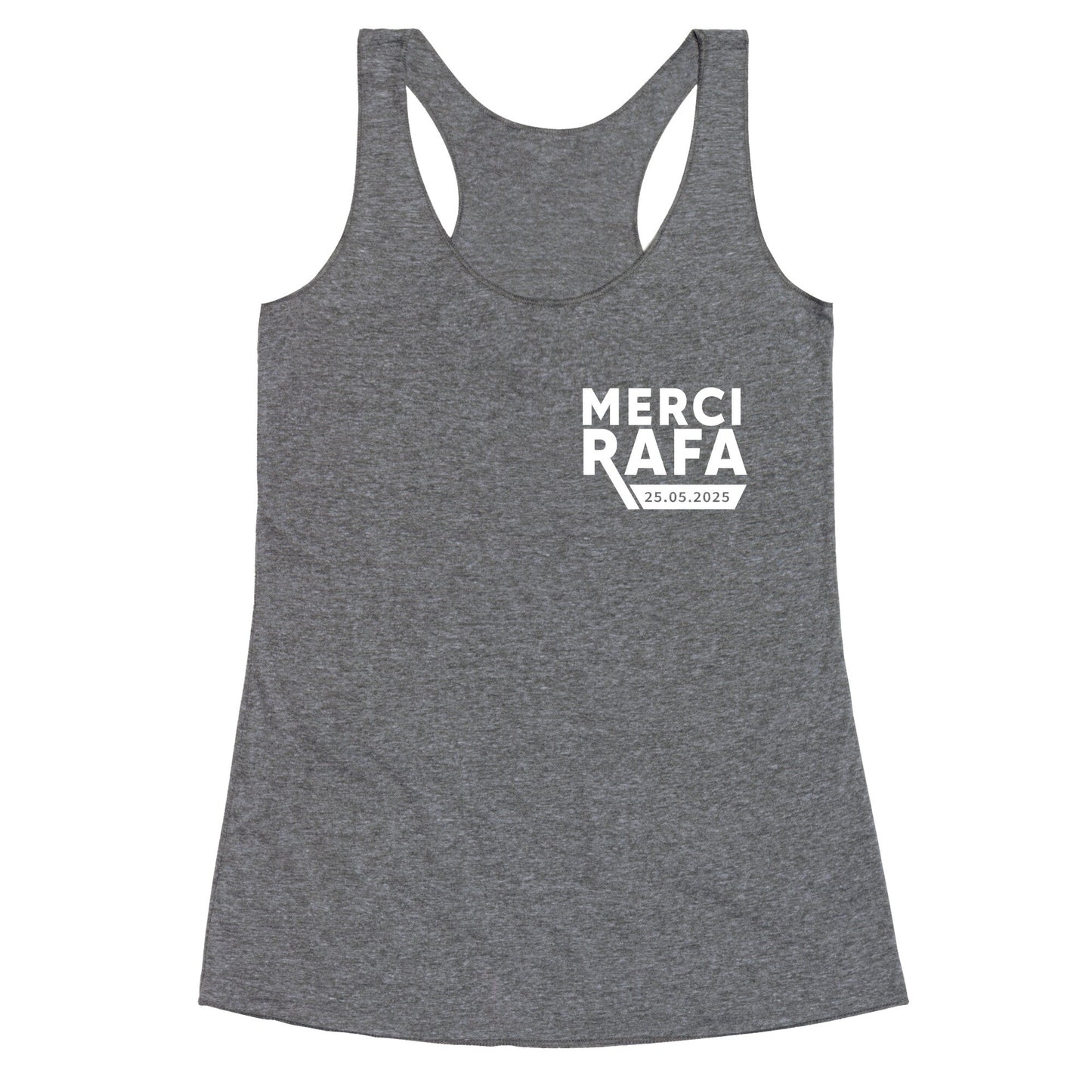 Merci Rafa Racerback Tank