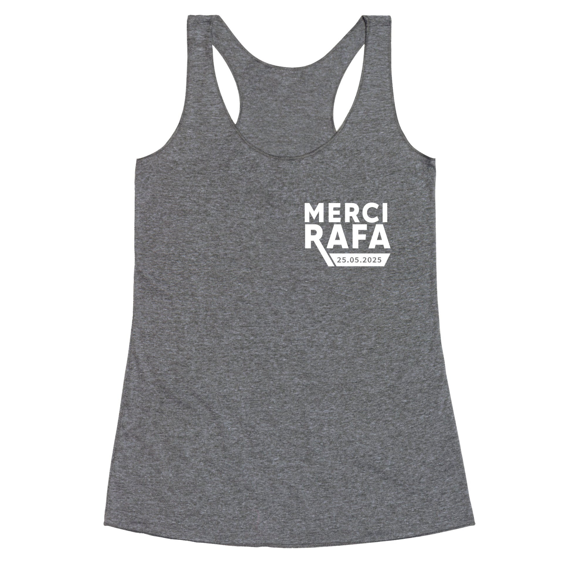 Merci Rafa Racerback Tank