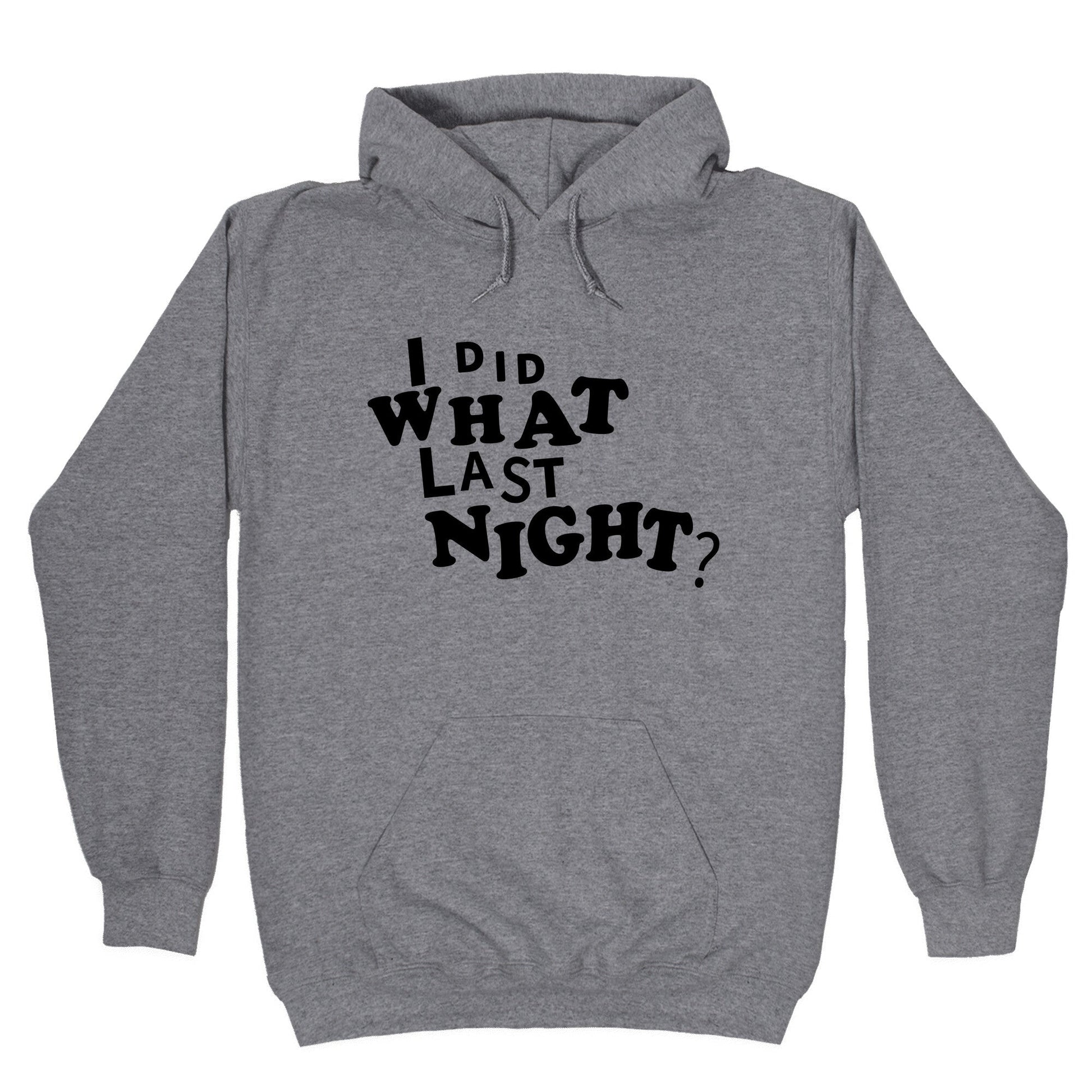 I Did What Last Night Hoodie