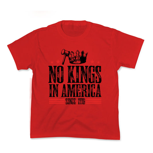 No Kings In America Kids Tee