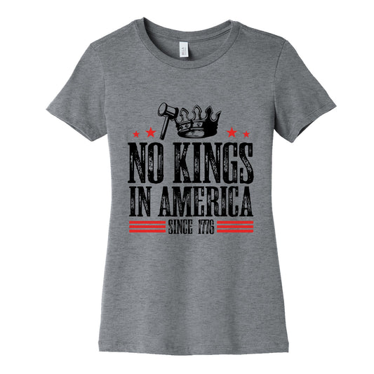 No Kings In America Womens Cotton Tee