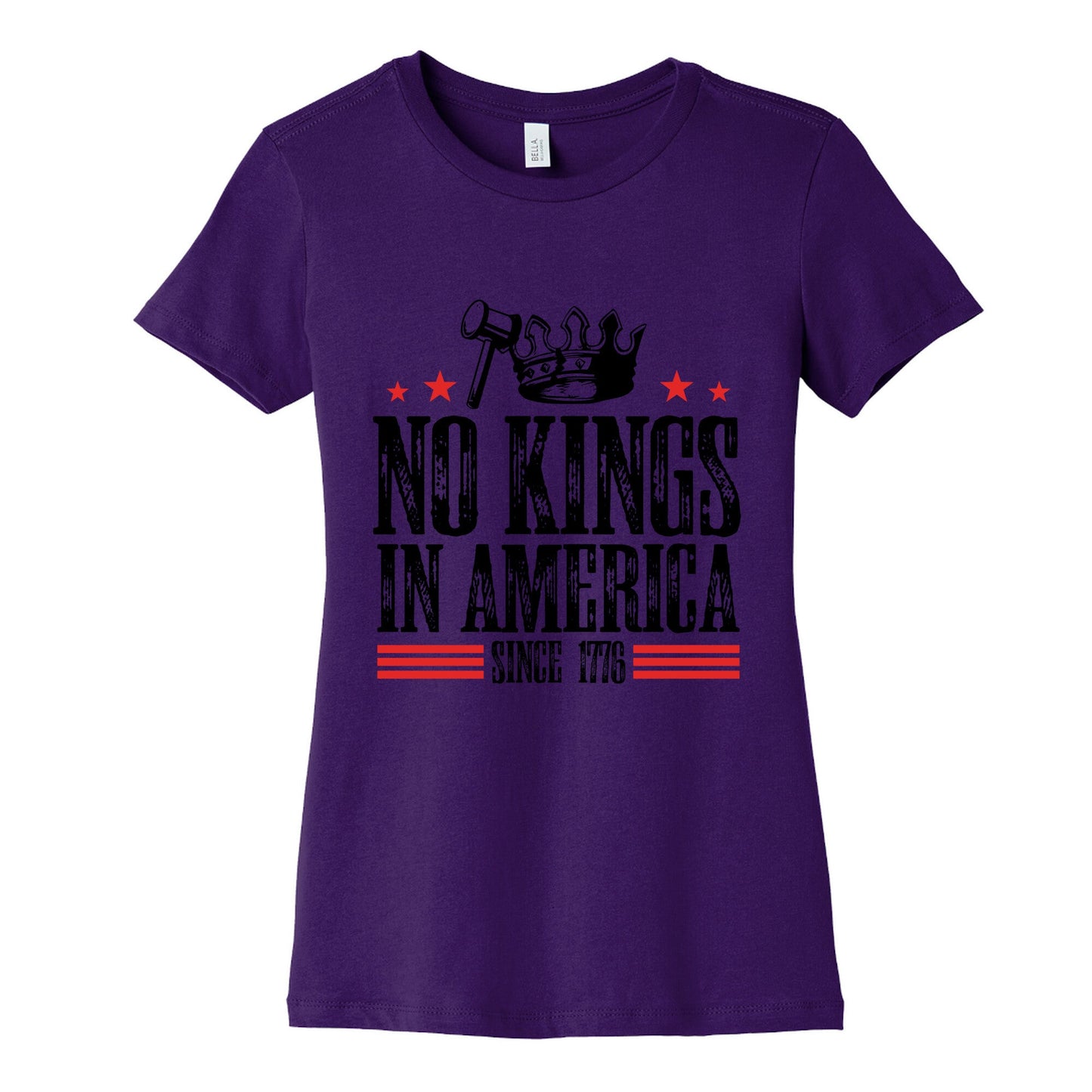 No Kings In America Womens Cotton Tee